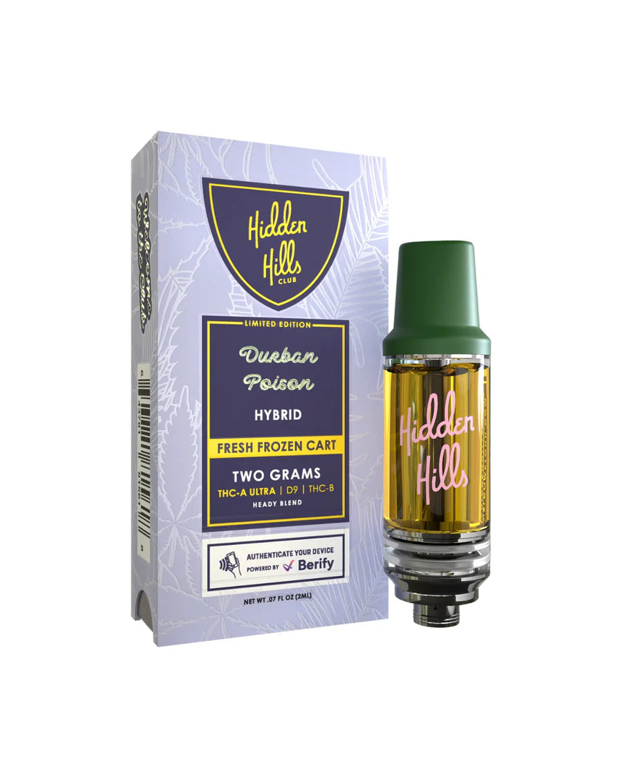HIDDEN HILLS FRESH FROZEN (THC-A ULTRA + D9 + THC-B) HEADY BLEND 2 GRAM CARTRIDGE