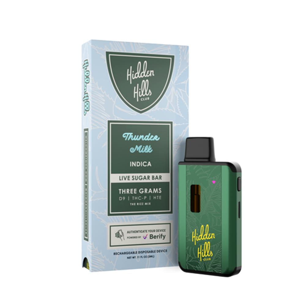 HIDDEN HILLS 3ML LIVE SUGAR BAR D9 THC-P HTE