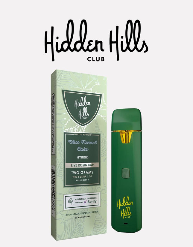 HIDDEN HILLS LIVE ROSIN BAR THC-P ULTRA + D9 BUSSIN BLEND 2 GRAM DISPOSABLE