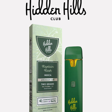 HIDDEN HILLS LIVE ROSIN BAR THC-P ULTRA + D9 BUSSIN BLEND 2 GRAM DISPOSABLE