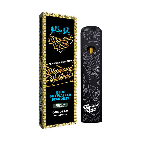 HIDDEN HILLS X DIAMOND BOYZ FLAWLESS EDITION DIAMOND RESERVE BLEND (THC-A | THC-H) 1G DISPOSABLE