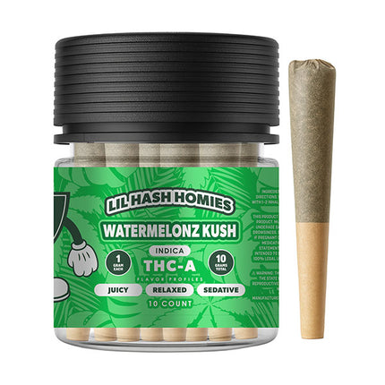 HIDDEN HILLS LIL HASH HOMIES 1G THC-A PRE ROLLS (10CT JAR)