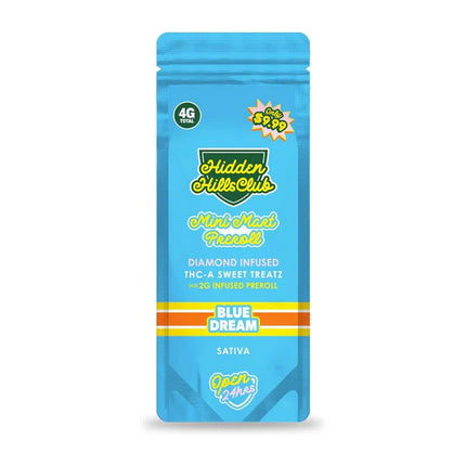 HIDDEN HILLS MINI MART PREROLLS THCA DIAMOND INFUSED (2 X 2G EACH)