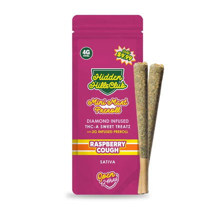 HIDDEN HILLS MINI MART PREROLLS THCA DIAMOND INFUSED (2 X 2G EACH)