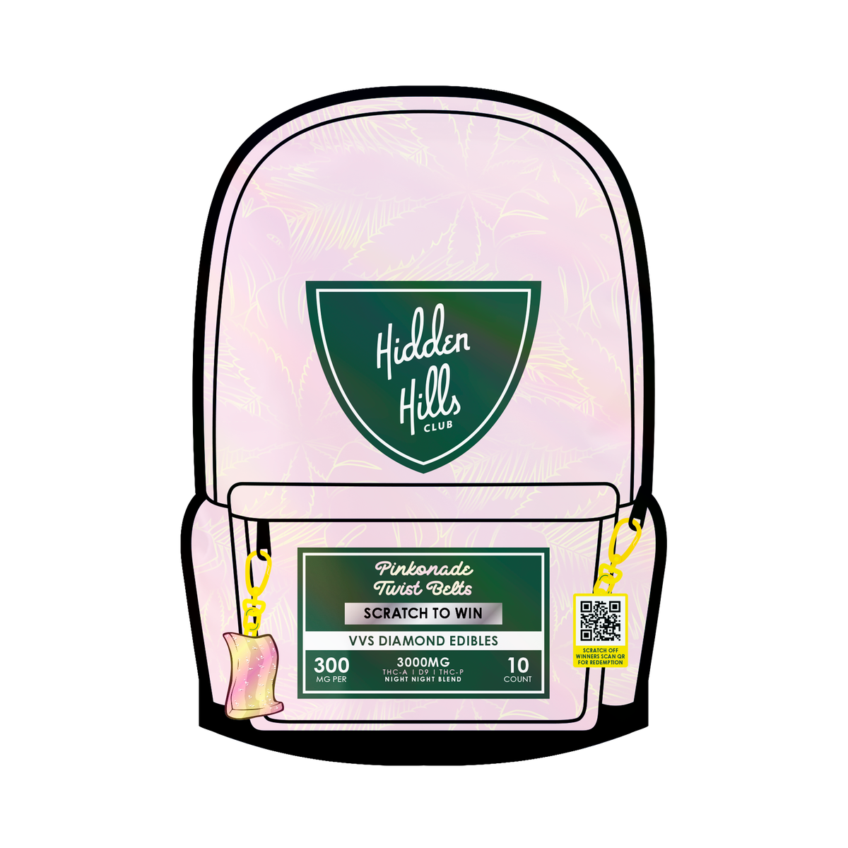 HIDDEN HILLS THC-A VVS DIAMONDS 3000MG EDIBLES