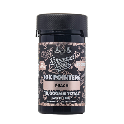 HIDDEN HILLS X DIAMOND BOYZ 10,000MG D9 + THC-P POINTERS JAR (20CT/JAR)