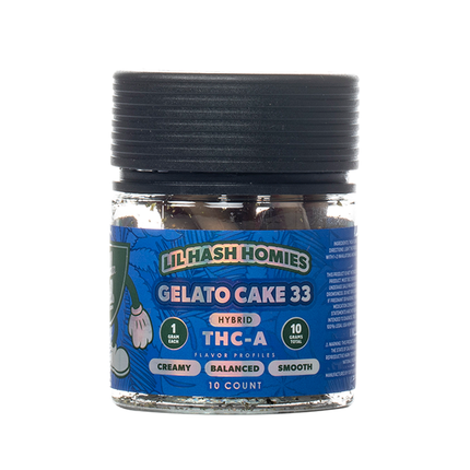 HIDDEN HILLS LIL HASH HOMIES 1G THC-A PRE ROLLS (10CT JAR)