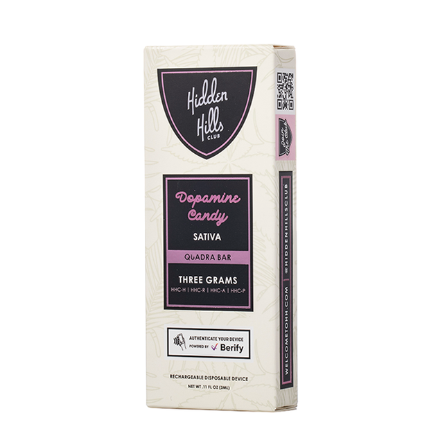 HIDDEN HILLS QUADRA BAR (HHC-H | HHC-R | HHC-A | HHC-P) 3 GRAM DISPOSABLE