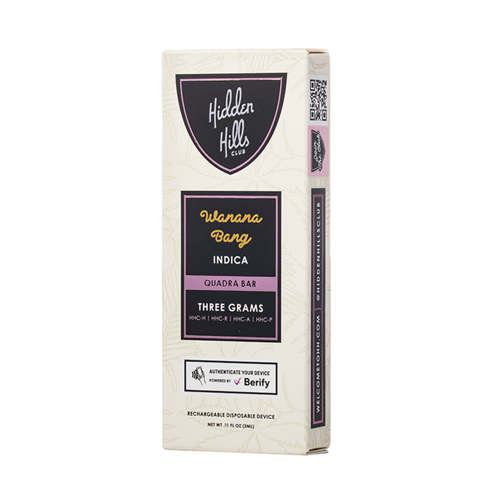HIDDEN HILLS QUADRA BAR (HHC-H | HHC-R | HHC-A | HHC-P) 3 GRAM DISPOSABLE