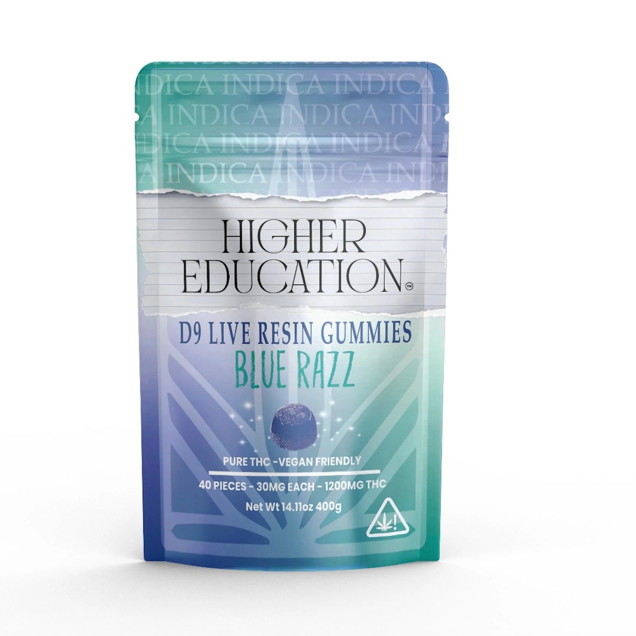 HIGHER EDUCATION 1200MG D9 LIVE RESIN GUMMY BAG (40PC/BAG, 30MG/PC)