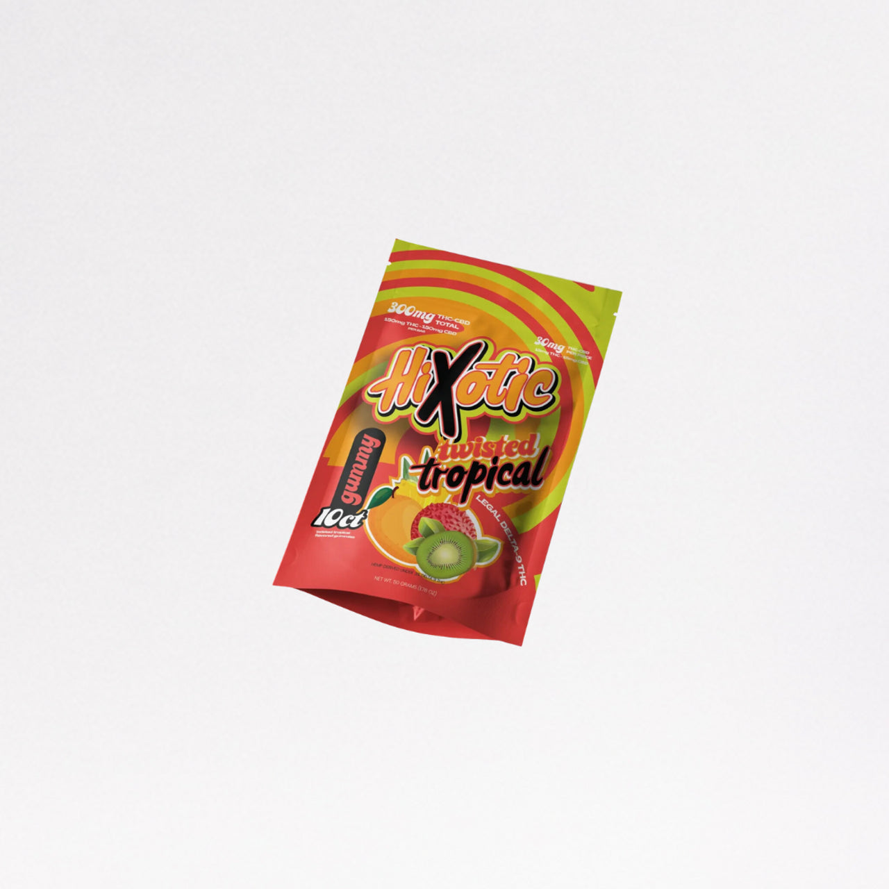 HIXOTIC DELTA 9 GUMMIES 300MG - TWISTED TROPICAL - DELTA