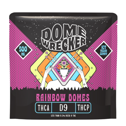 DOMEWRECKER (THC-A + DELTA-9 + THC-P) SINGLE GUMMIES 500MG/PIECE (20CT DISPLAY)