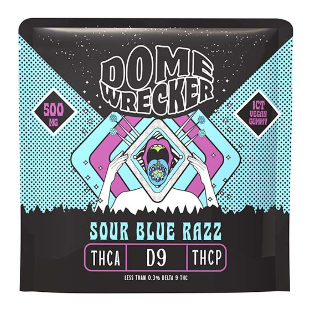 DOMEWRECKER (THC-A + DELTA-9 + THC-P) SINGLE GUMMIES 500MG/PIECE (20CT DISPLAY)