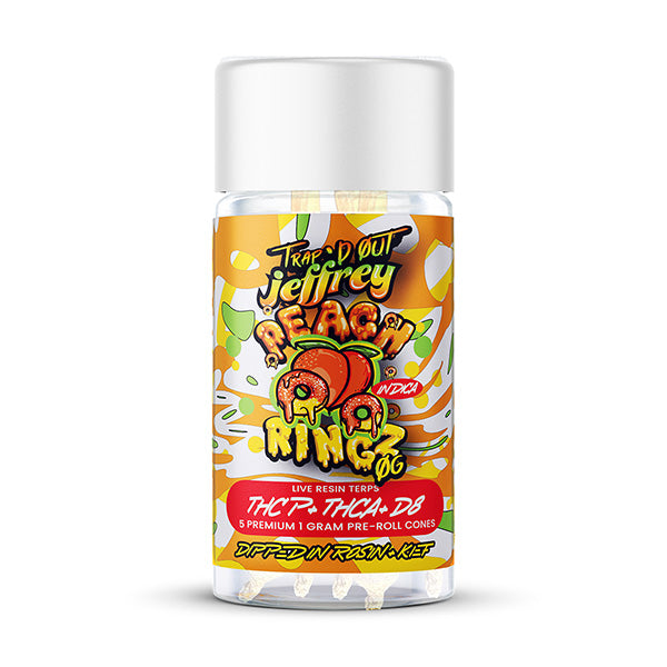 TRAP'D OUT JEFFREY(THCP + THCA + D8) 1 GRAM OG PRE-ROLL CONES