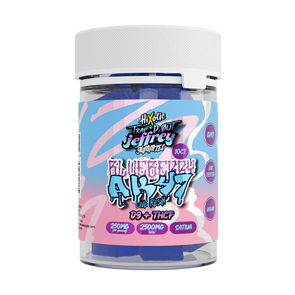 HIXOTIC TRAP'D OUT JEFFREY 250MG THC-P GUMMIES (10CT/JAR)
