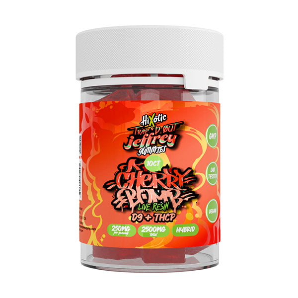 HIXOTIC TRAP'D OUT JEFFREY 250MG THC-P GUMMIES (10CT/JAR)