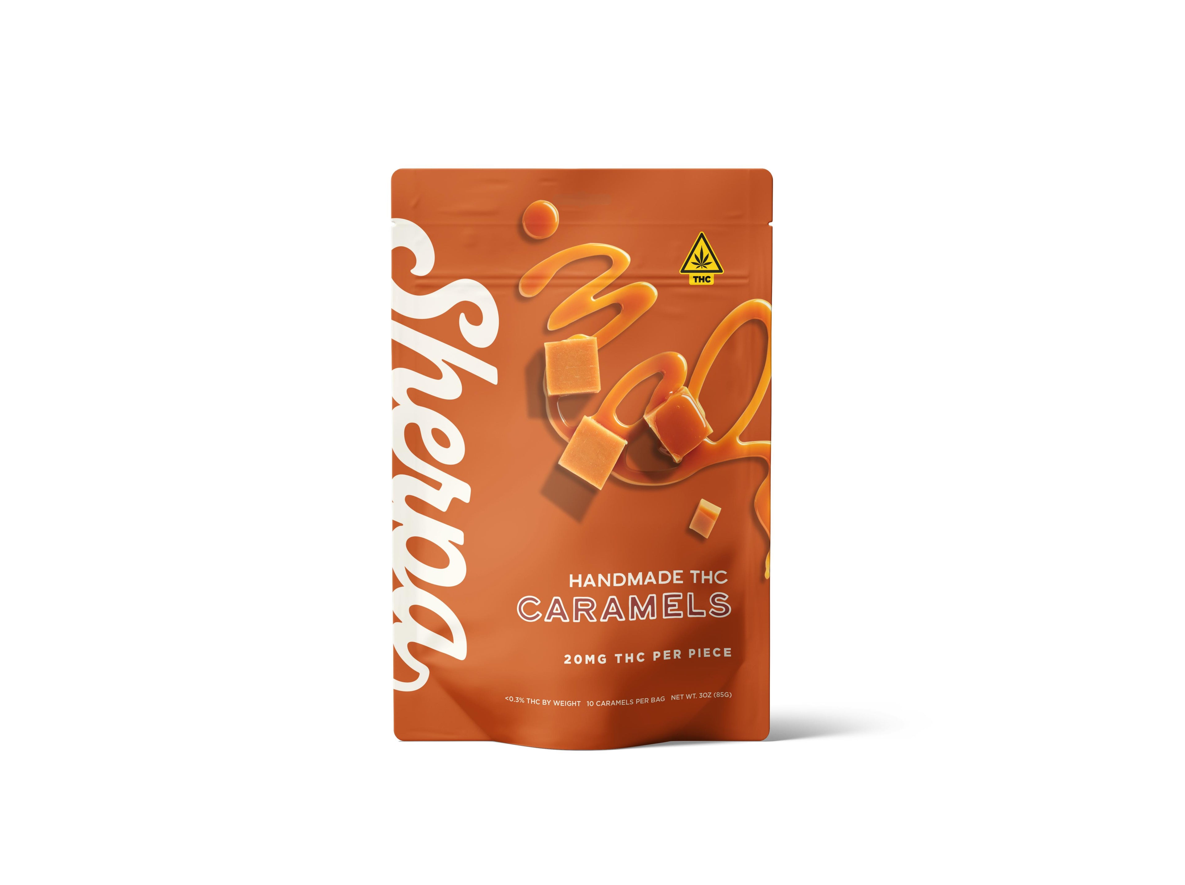 SHERPA HANDMADE 20MG THC CARAMELS (10CT BAG) | CLASSIC CARAMEL