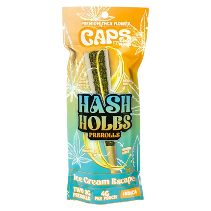 CAPS HASH HOLES THC-A PREROLLS (2 X 2G) PER PACK