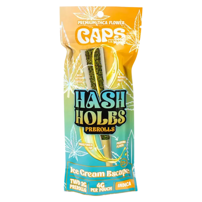 CAPS HASH HOLES THC-A PREROLLS (2 X 2G) PER PACK