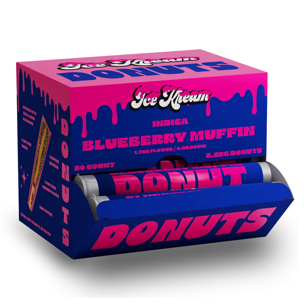 ICE KREAM 2.25 GRAM THC-A HASH HOLE DONUTS (20CT BOX)