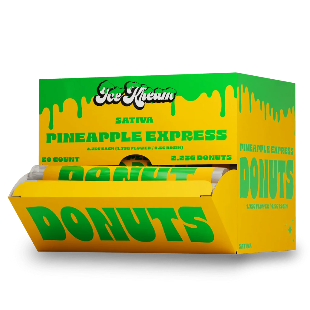 ICE KREAM 2.5 GRAM THC-A ROSIN DIAMOND POWDERED DONUTS (20CT BOX)