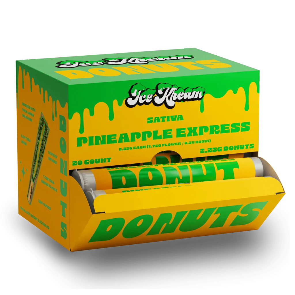 ICE KREAM 2.25 GRAM THC-A HASH HOLE DONUTS (20CT BOX)