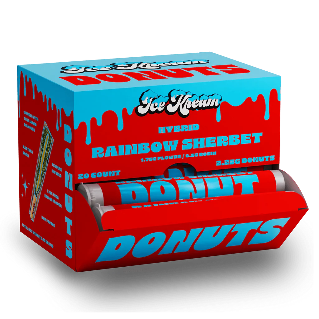 ICE KREAM 2.25 GRAM THC-A HASH HOLE DONUTS (20CT BOX)
