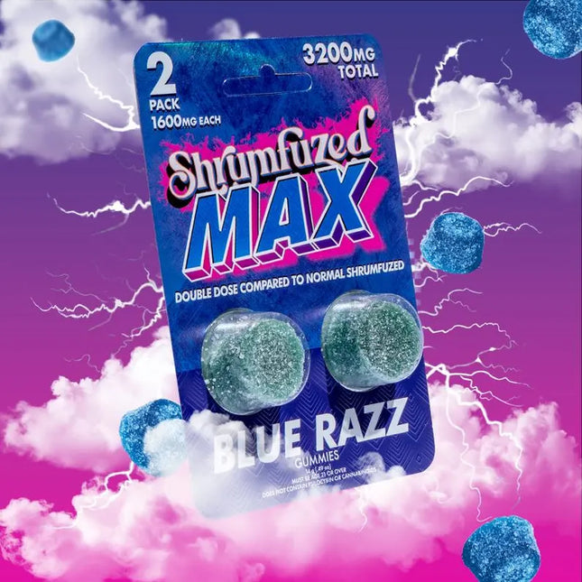 SHRUMFUZED MAX 3200MG DOUBLE DOSE MUSHROOM GUMMIES (2CT/PACK)
