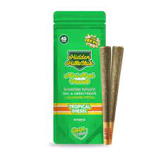 HIDDEN HILLS MINI MART PREROLLS THCA DIAMOND INFUSED (2 X 2G EACH)
