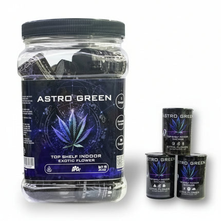 ASTRO GREEN 1G THCA FLOWER ASSORTED STRAINS (20CT JAR)