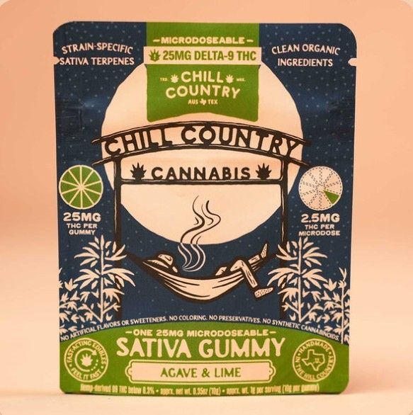 CHILL COUNTRY CANNABIS 25MG D9 THC (10CT BAG)