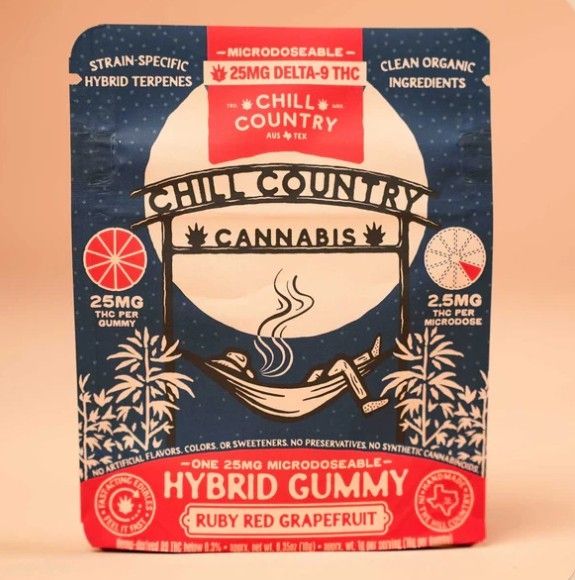 CHILL COUNTRY CANNABIS 25MG D9 THC (10CT BAG)