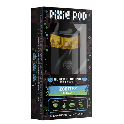 PIXE POD THCA LIVE DIAMOND 4ML DISPOSABLE BLACK EDITION
