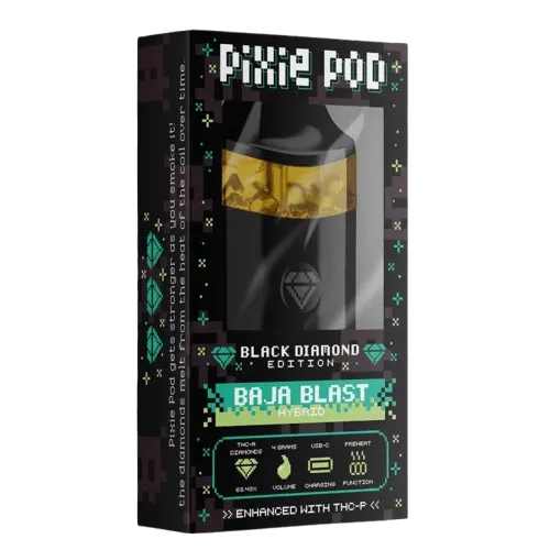 PIXE POD THCA LIVE DIAMOND 4ML DISPOSABLE BLACK EDITION (5CT DISPLAY)