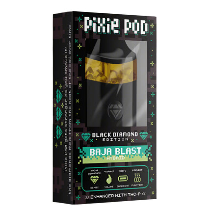 PIXE POD THCA LIVE DIAMOND 4ML DISPOSABLE BLACK EDITION