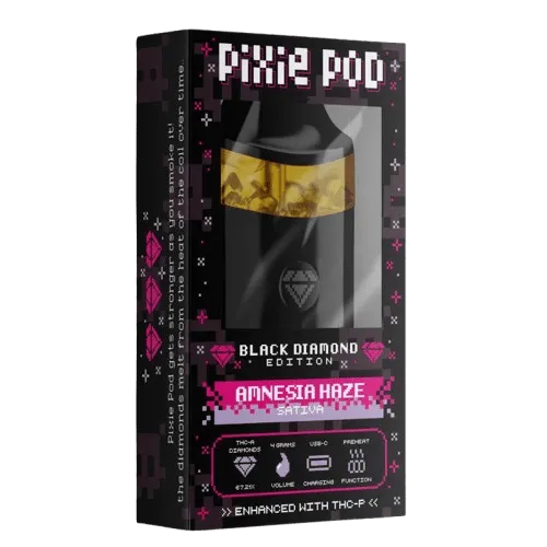 PIXE POD THCA LIVE DIAMOND 4ML DISPOSABLE BLACK EDITION (5CT DISPLAY)