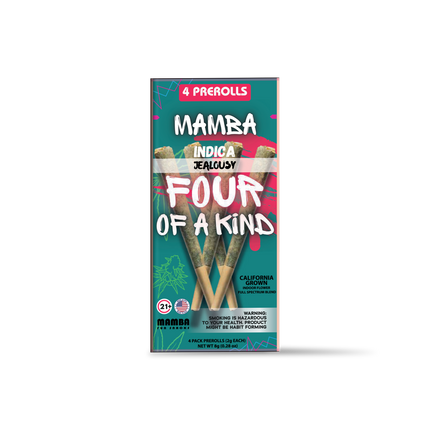 MAMBA FOUR OF A KIND 2G THC-A PRE ROLLS (4CT/PACK, 8G/PACK)