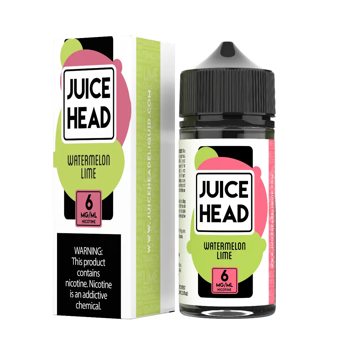 Juice Head 100ml - WATERMELON LIME 6MG - E-Juice
