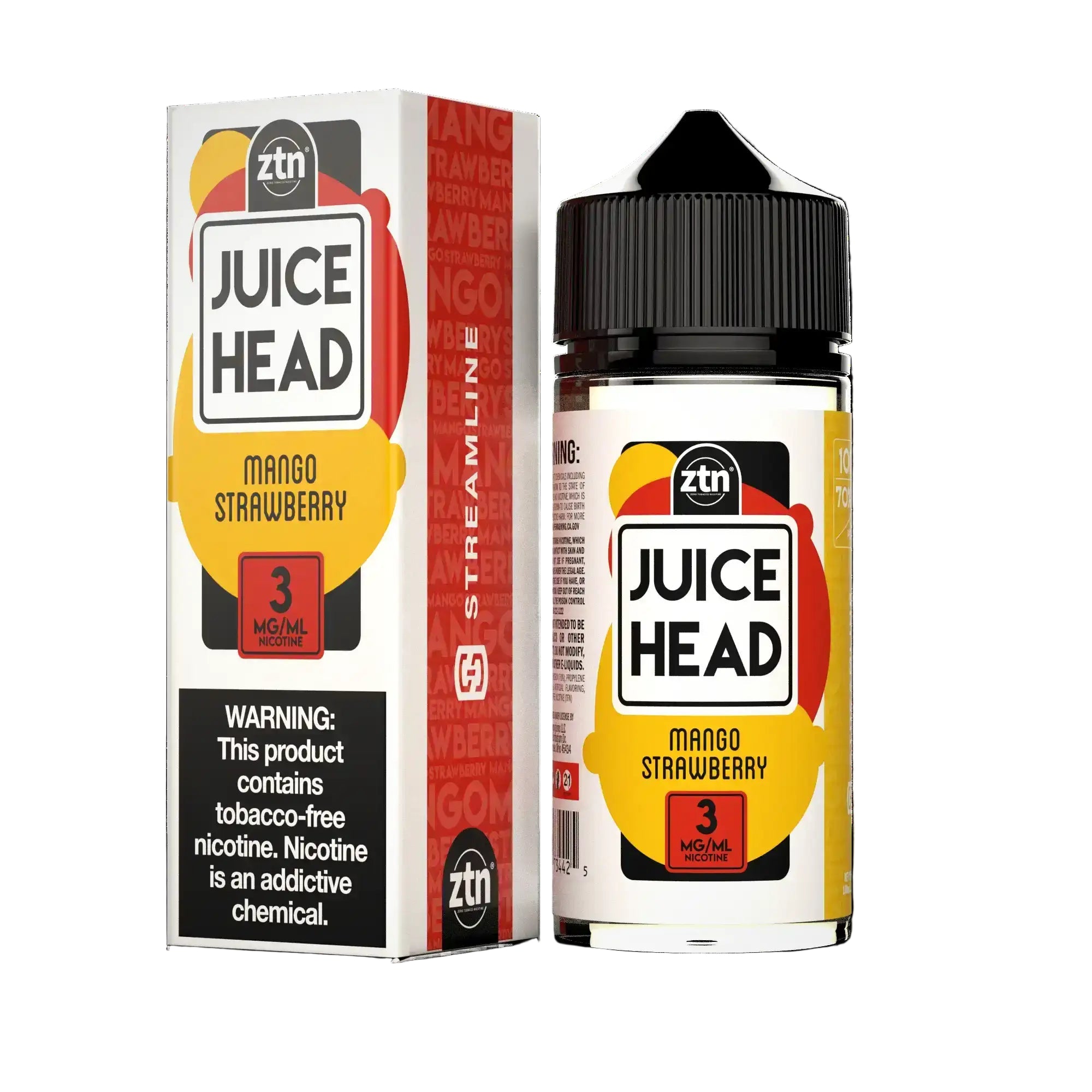 Juice Head ZTN 100ml - MANGO STRAWBERRY 3MG E-JUICE 100ML