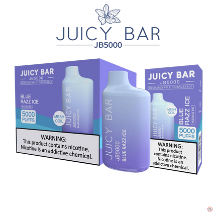 Juicy Bar 5000 (10-Pack) - Blue Razz Ice - E-Cig