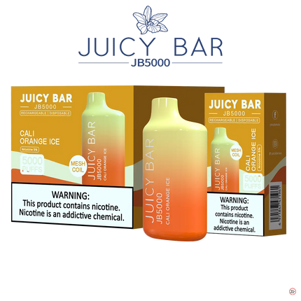 Juicy Bar 5000 (10-Pack) - Cali Orange Ice - E-Cig