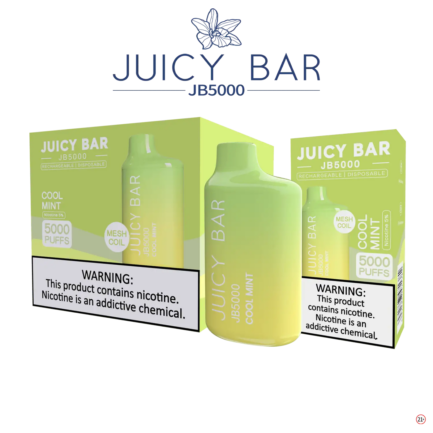 Juicy Bar 5000 (10-Pack) - Cool Mint - E-Cig
