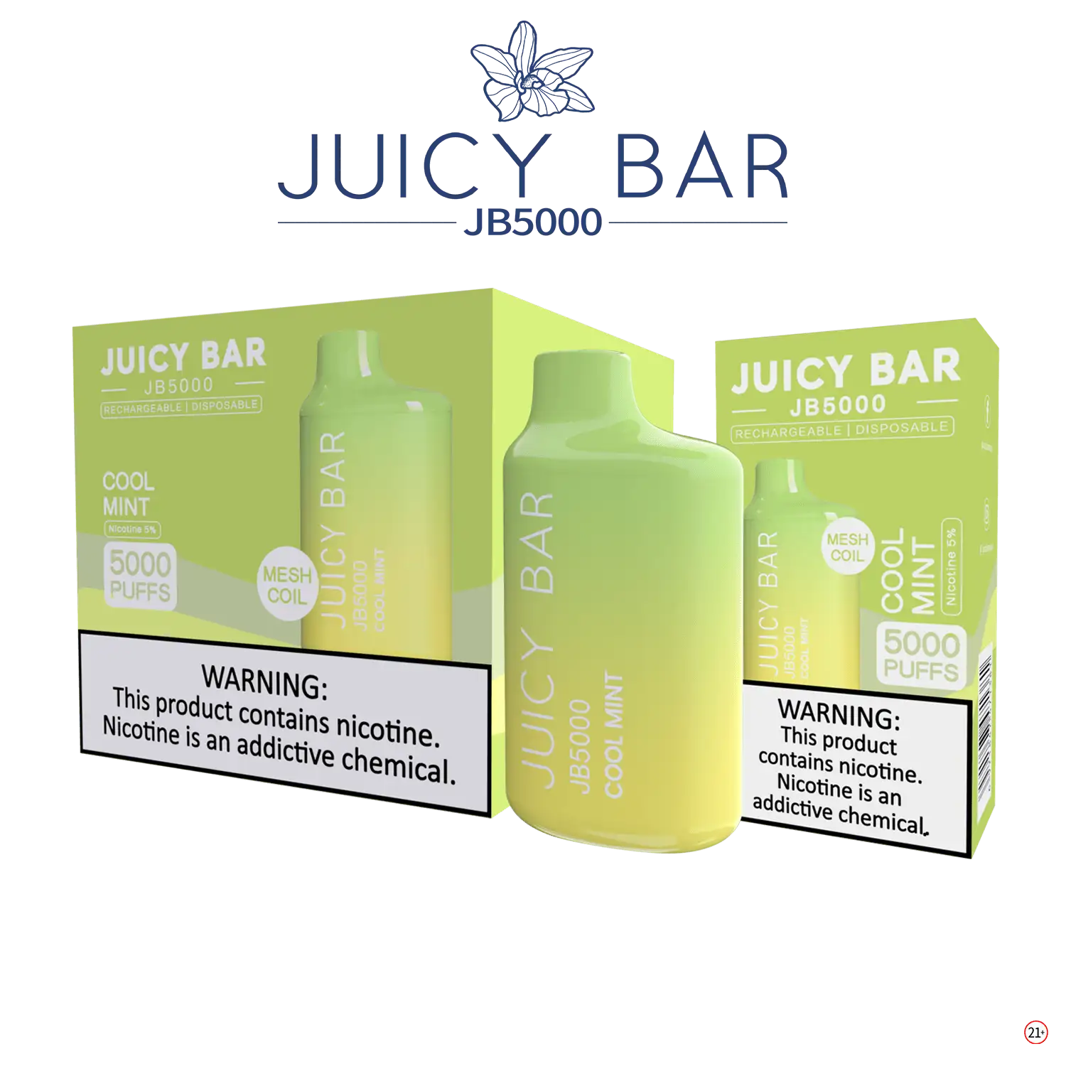 Juicy Bar 5000 (10-Pack) - Cool Mint - E-Cig