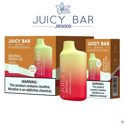 Juicy Bar 5000 (10-Pack) - Ga Peach Ice - E-Cig
