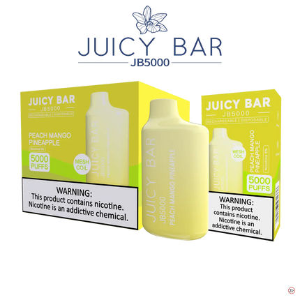 Juicy Bar 5000 (10-Pack) - Peach Mango Pineapple - E-Cig