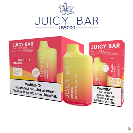 Juicy Bar 5000 (10-Pack) - Strawberry Mango - E-Cig