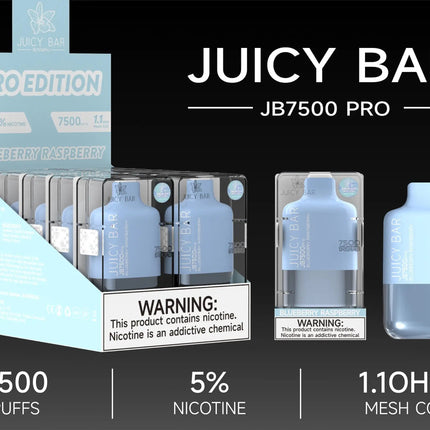 JUICY BAR 7500 PRO EDITION - BLUEBERRY RASPBERRY - E-CIG