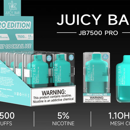JUICY BAR 7500 PRO EDITION - FRUIT COCKTAIL ICE - E-CIG