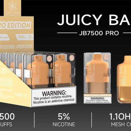 JUICY BAR 7500 PRO EDITION - PEACH MANGO PINEAPPLE - E-CIG