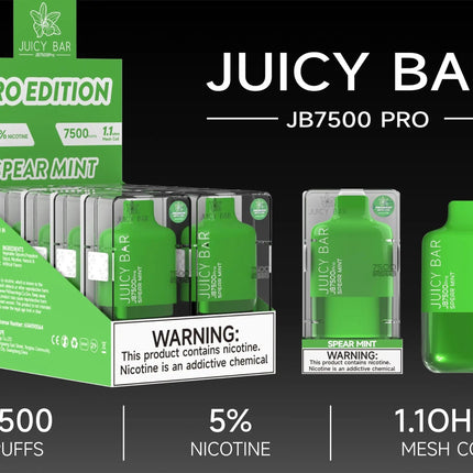 JUICY BAR 7500 PRO EDITION - SPEARMINT - E-CIG